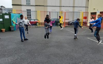 Skipping with Cathy & Football with Johnny