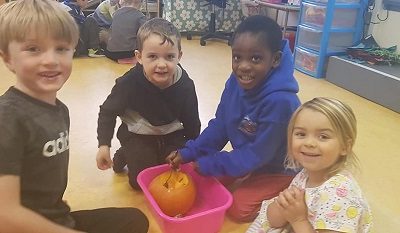 Pumpkin Carving in Infants!