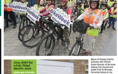 Our Pupils with the Mayor of Galway at the City Cycle!